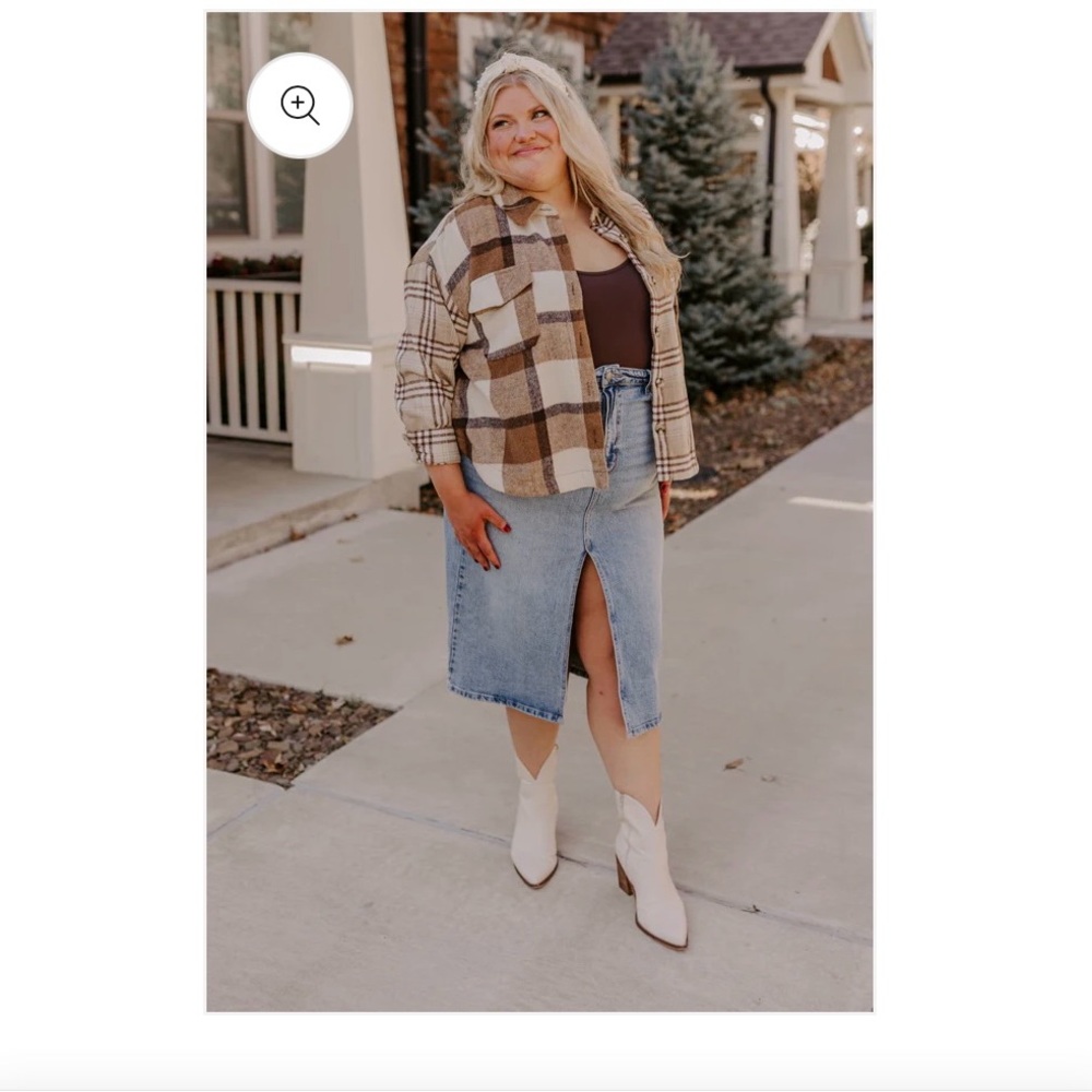 Impressions Boutique NWOT Plaid Jacket